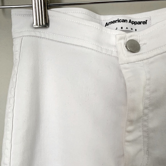 American Apparel size XS white Easy Jean - Picture 6 of 10